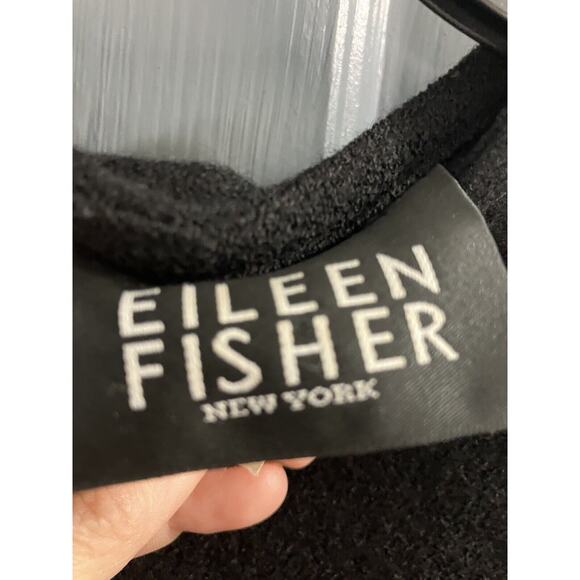 Eileen Fisher 100% Wool Vintage Crew Neck Sweater Size Small Key Hole Vtg - Picture 2 of 7